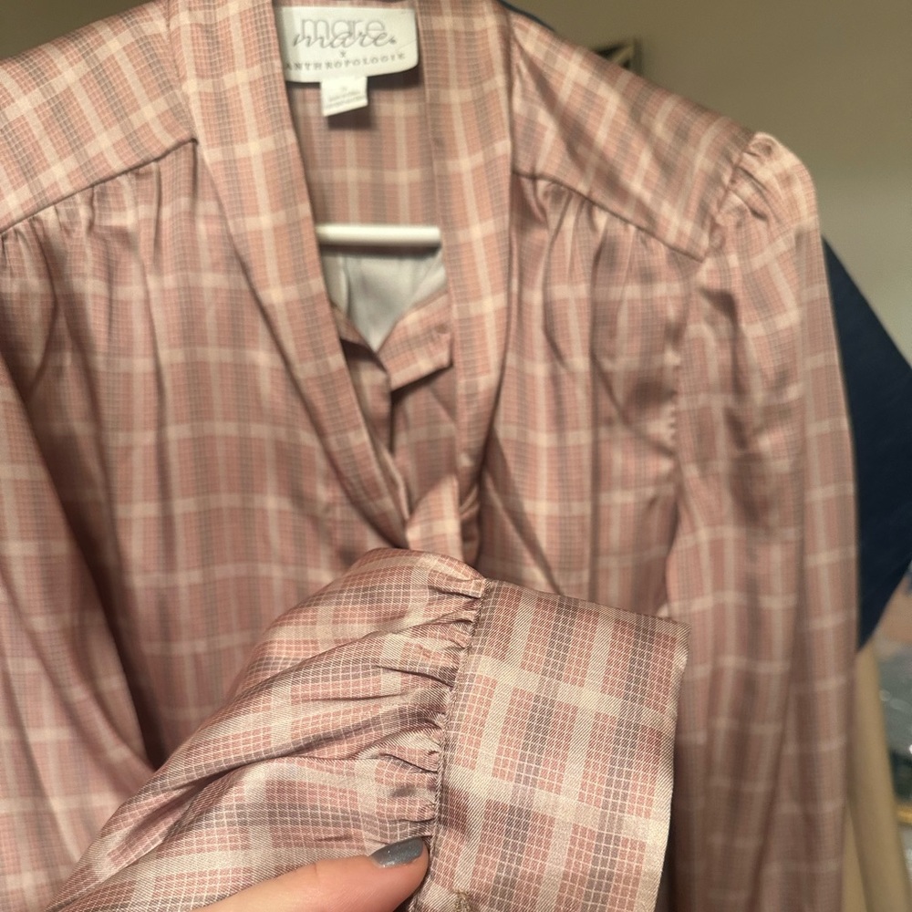 MARE MARE X ANTHRO SILK TIE BUTTON DOWN